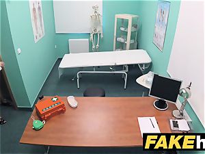 faux clinic small blonde Czech patient health test