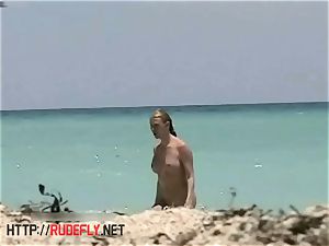 handsome first-timer naturist beach cam hidden cam video
