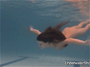 softcore underwater show of Natalia
