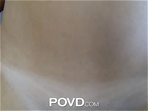 POVD - brown-haired teenage fellates and pokes